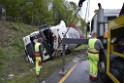 VU Gefahrgut LKW umgestuerzt A 4 Rich Koeln Hoehe AS Gummersbach P420